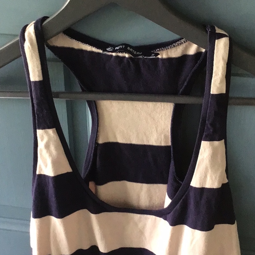 EUC Petit Bateau all cotton racerback tank top
